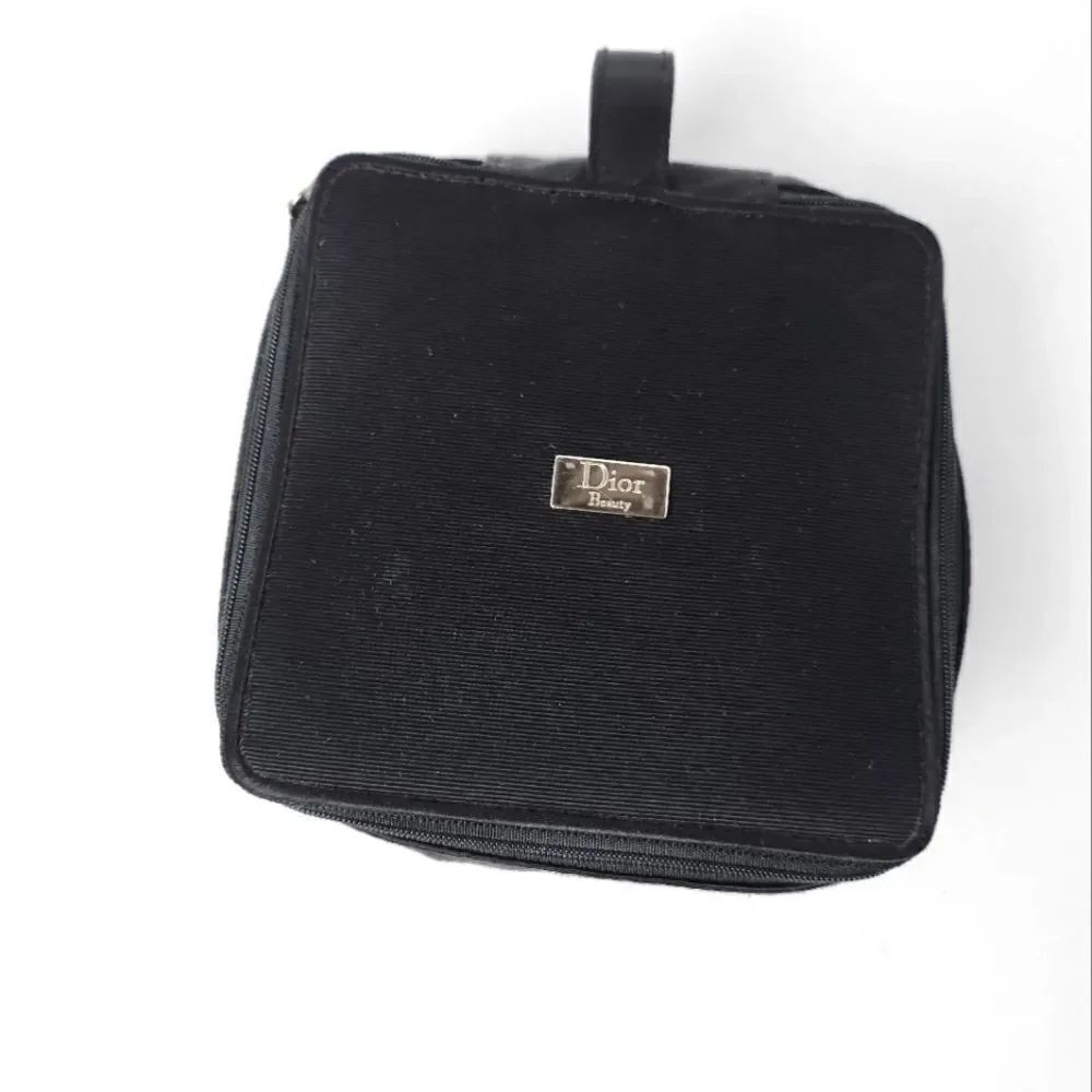 Dior Beauty Makeup Bag Black 5.5x5.5x4